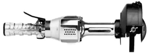 Henrytools 56H horizontal grinder (4HP) with 6 inch wheel guard.